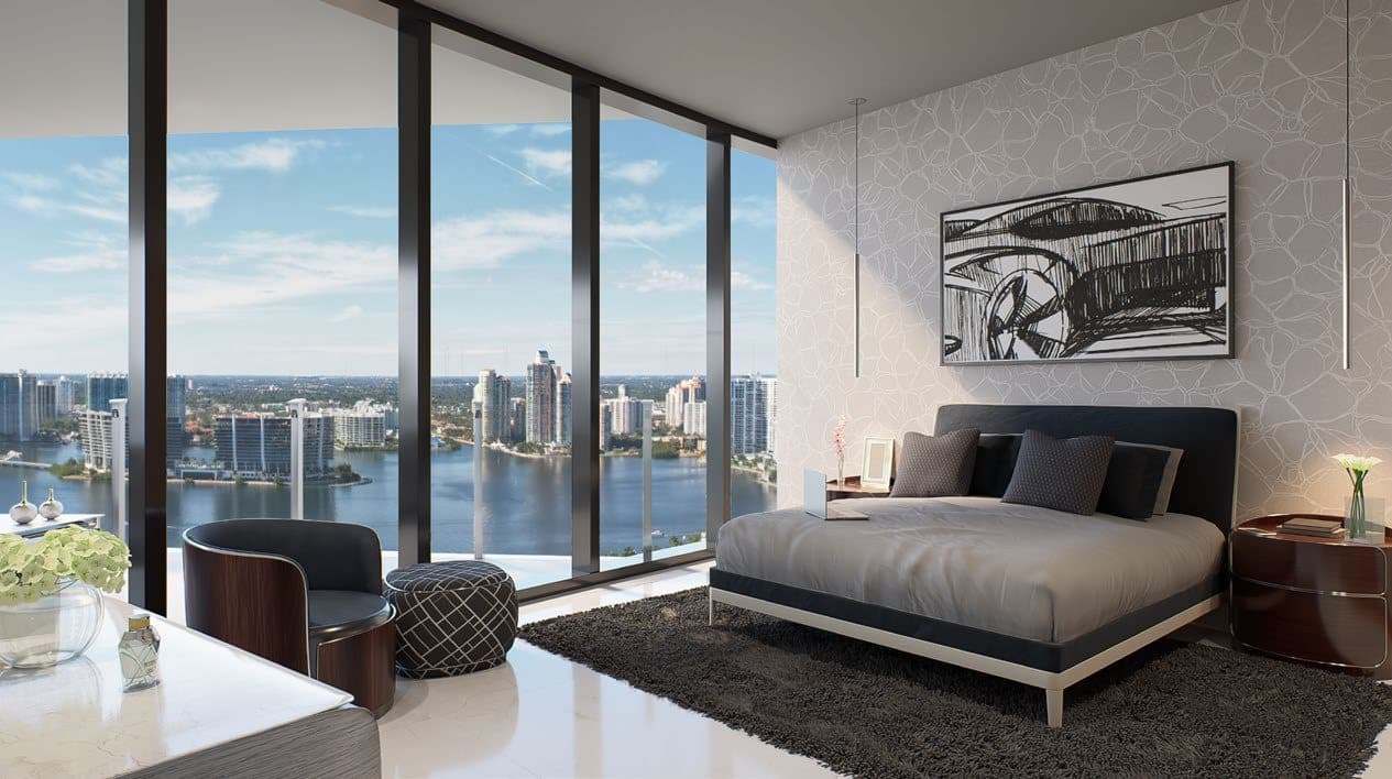Primary suite over the marina