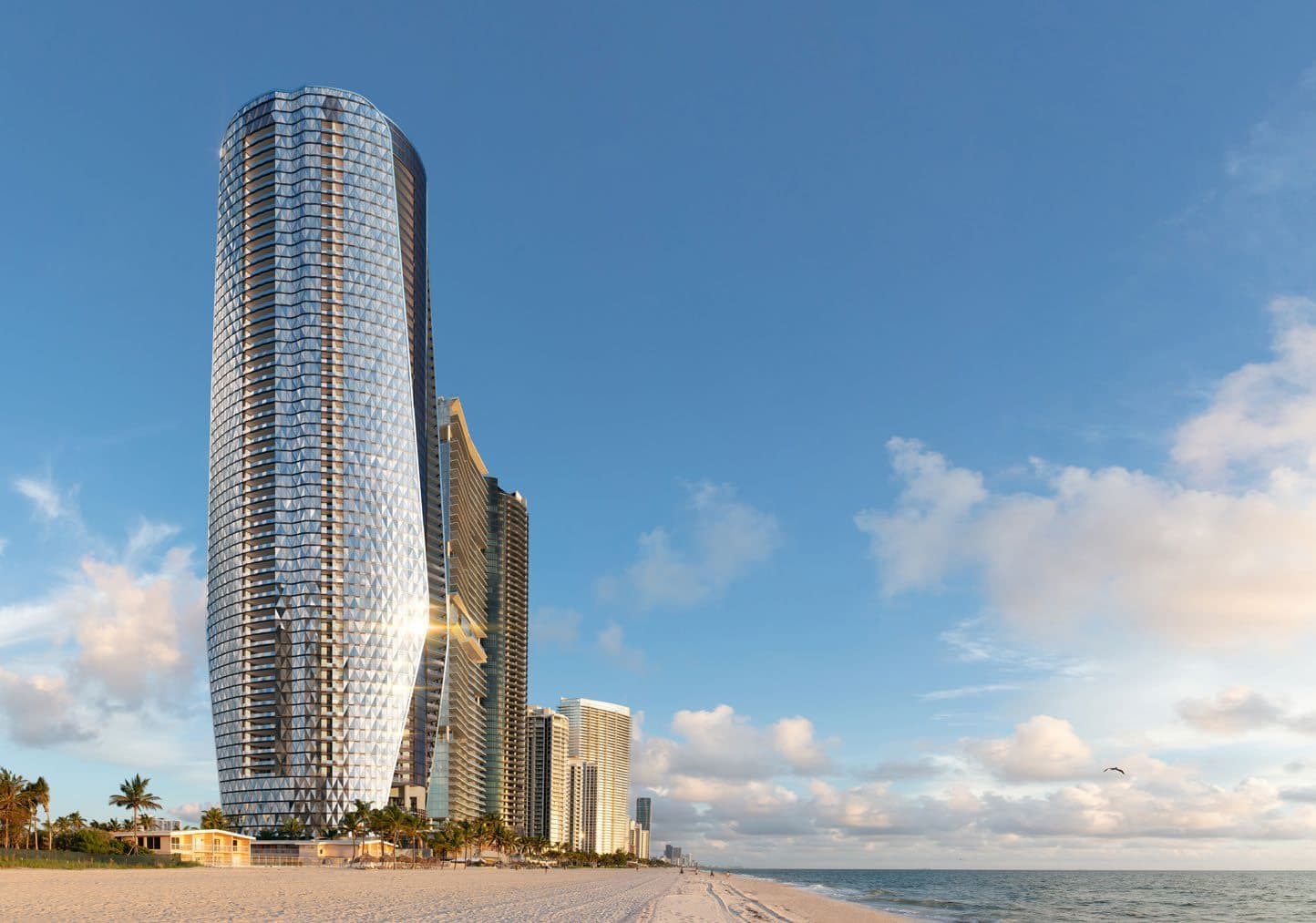 The tower from the beach