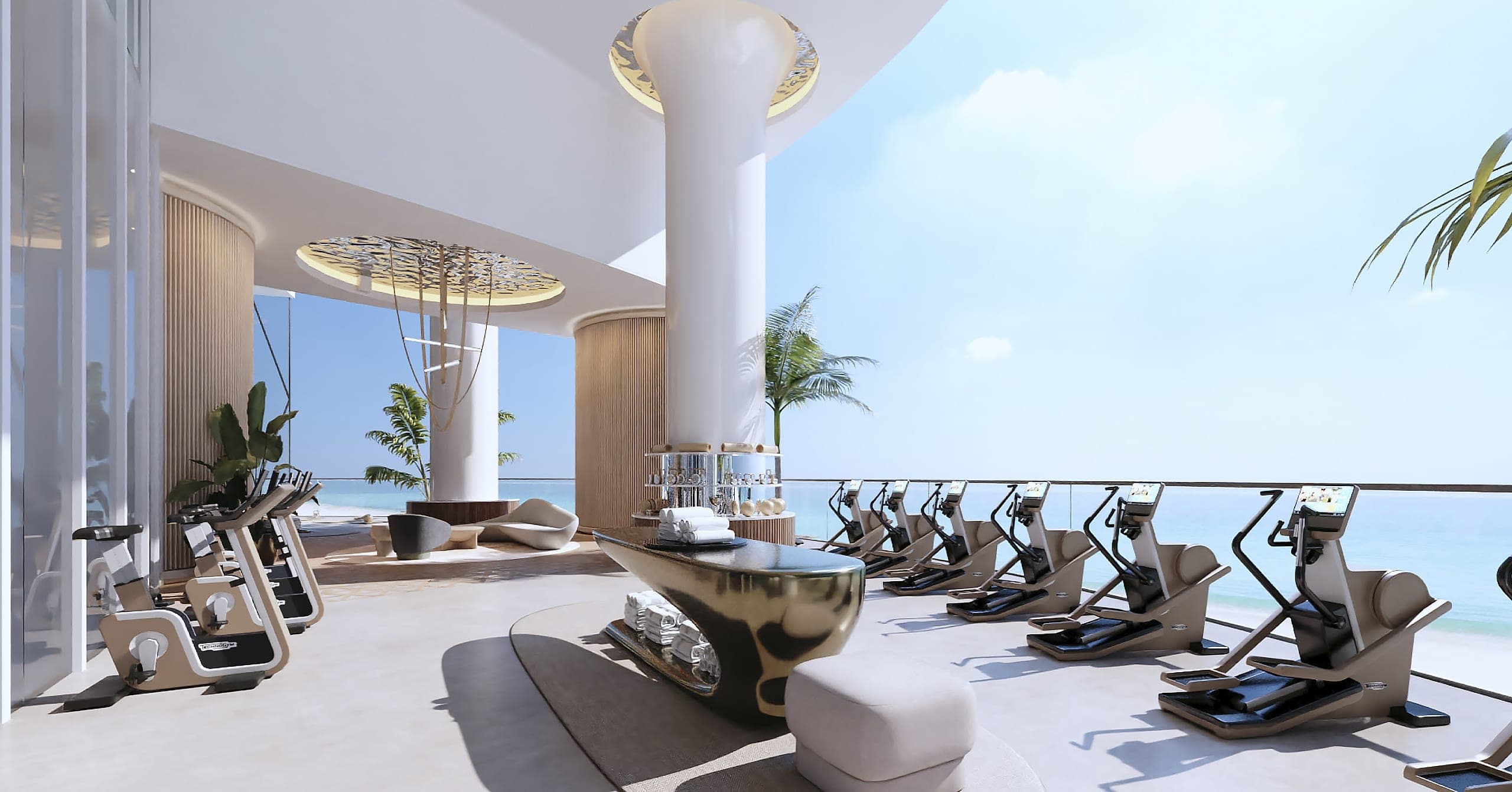 Ocean-view fitness centre
